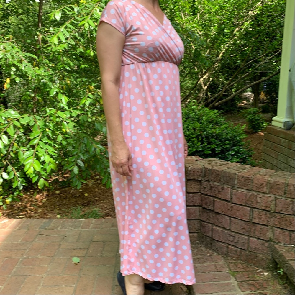 Flirty Pink Polka Dot Dress